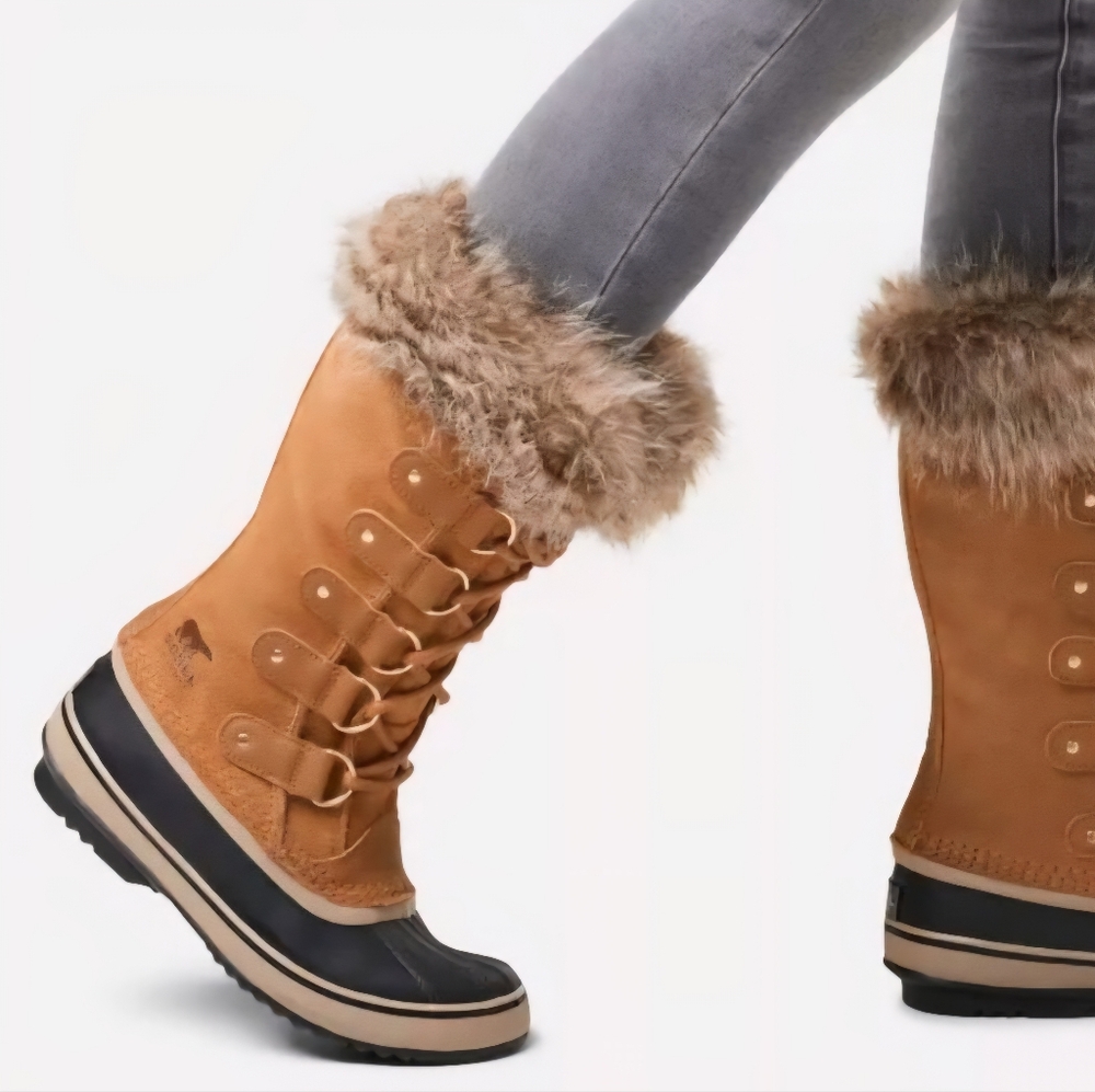 Sorel Brown Fur-Trimmed Winter Boots